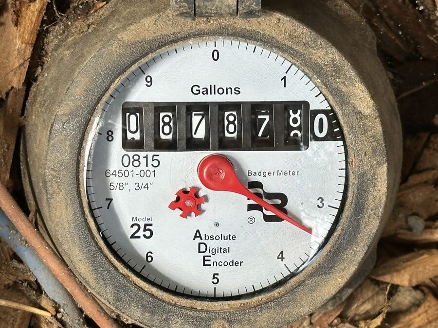 Example digital water meter